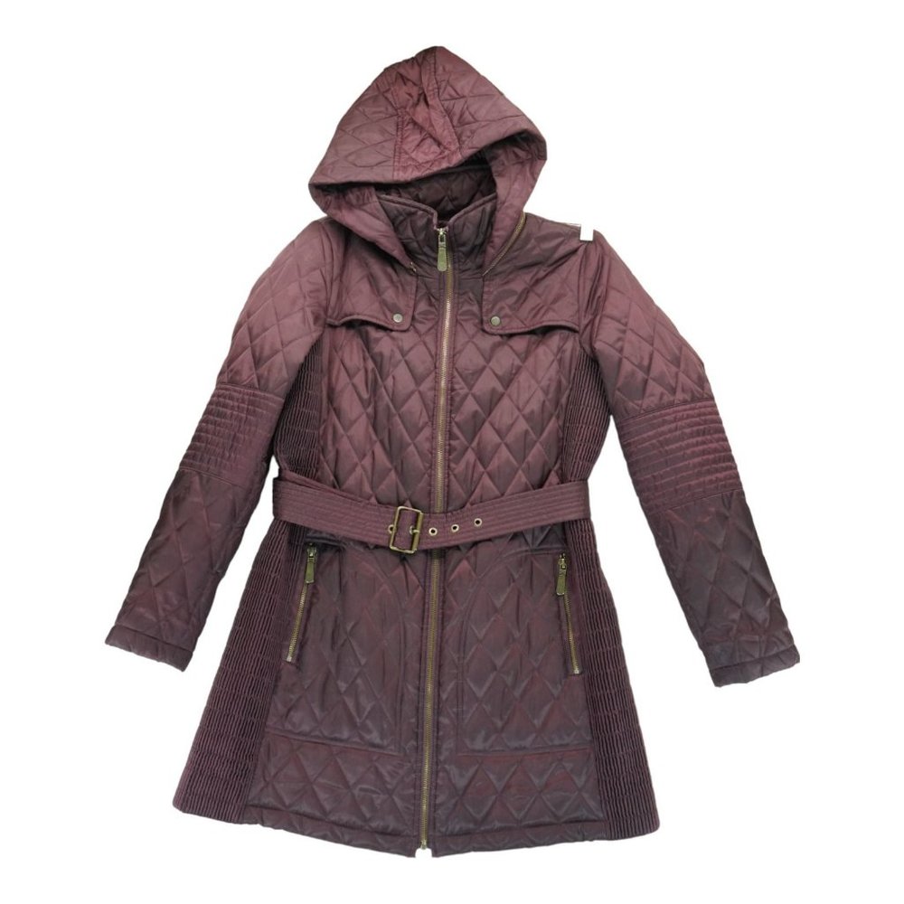 Vince Camuto Womens Warm Midi Casual Down Coat Outerwear